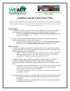 Louisiana and the Clean Power Plan