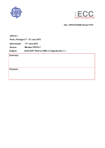 Draft CEPT Brief on AI 1.1 - Page Draft CEPT Brief on AI 1. 2 1