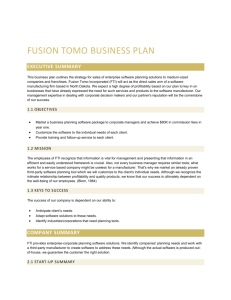 Business Plan Main Document