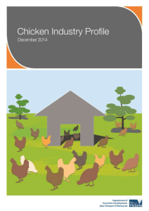 Location of Victoria`s chicken meat industry
