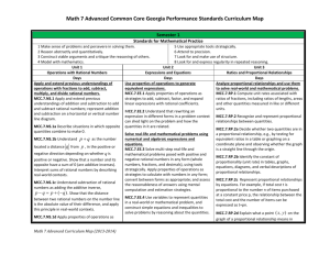 Math-Grade 7 Advanced-CCGPS-Curriculum Map