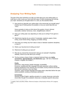 Analyzing Your Writing Style