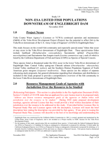 Study 03-09 - Non-ESA Fish Populations Below Englebright