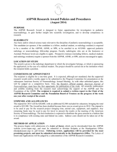 Research Award Policies and Procedures