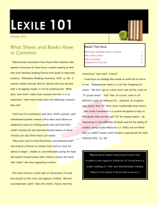 What is Lexile - Center Grove Community School Corporation