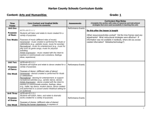 Curriculum Pacing Guide