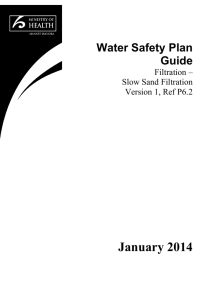 Water Safety Plan Guide: Filtration * Slow Sand