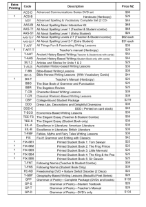 June 2013 Price List and Order Form