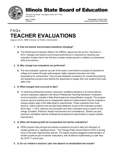 Teacher Evaluations - Illinois State Board of Education