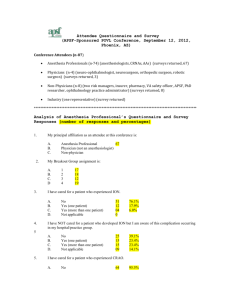 Attendee Questionnaire and Survey (APSF