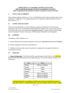 2016 Transfer Station Ordinance for PH without Schedule A