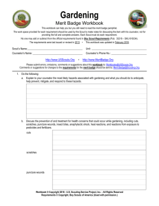 Gardening - Merit Badge - US Scouting Service Project