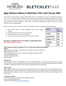 New Woburn Abbey & Bletchley Park Joint Group Offer