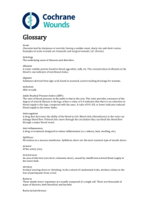Glossary - Cochrane Wounds