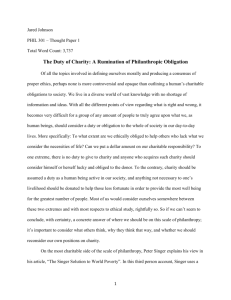 PHIL 301 – Thought Paper 1