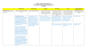 Planning Tool - Chinle Unified School District