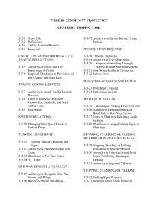 Chapter 3 Traffic Code