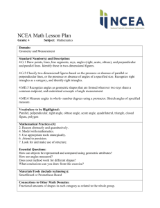 NCEA Math Lesson Plan Grade: 4 Subject: Mathematics Domain