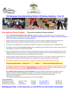 PMSS Hockey Academy Information and Registration Form