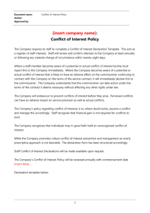 3 - Conflict of Interest Policy