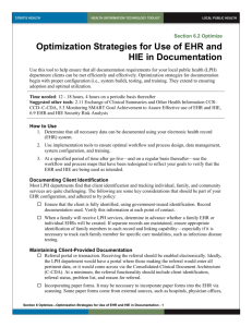 6 Optimization Strategies for Use of EHR and HIE in