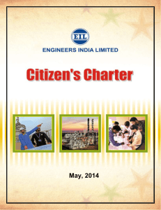 Citizen`s Charter - Engineers India Limited