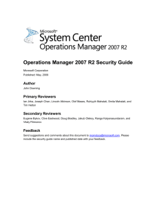 Security Guide - Center