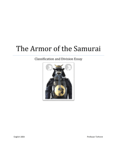 The Armor of the Samurai