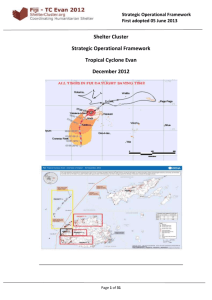 130605 Fiji TC Evan Shelter Cluster Strategic Operational Framework