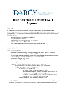 UAT Testing Approaches
