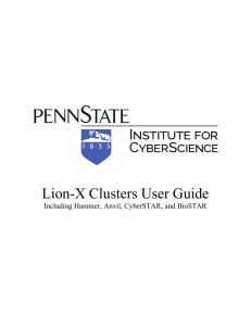 Lion-X system - Institute for CyberScience