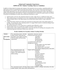Guidelines for Student Teaching Takeover