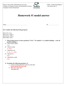 Homework#1 model Answer