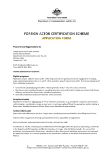 Foreign actors application form [DOCX 67KB]