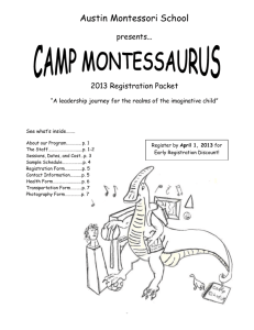 montessaurus parent packet 2013