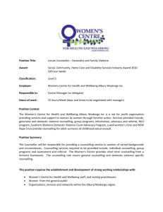 Position Context - Women`s Centre for Health and Wellbeing Albury