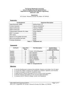 Experiment # 1 - School of Engineering and Applied Science