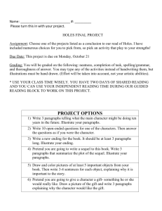 Reading_files/Holes Final Project Options