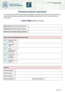 Nomination Form676.03 KB - Department of Parks and Wildlife