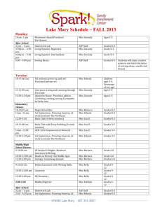 Lake Mary Schedule HS 2013-14