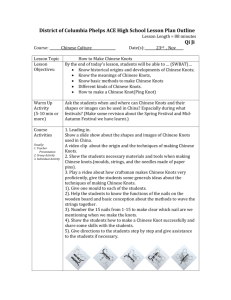 Chinese culture knots -Qi Ji CH 1 HS