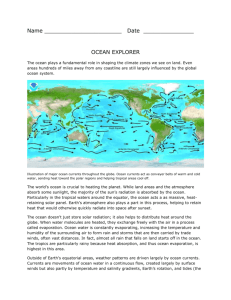 Ocean Current Reading Activity