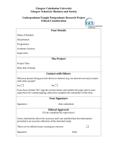 Form GSBS-EC5 - Glasgow Caledonian University