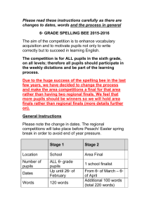 The competition is for ALL pupils in the sixth grade, on all levels