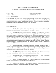 Chapter 15 Small Wind Energy Conversion Systems