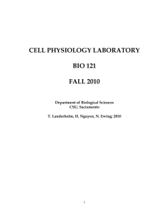 CELL PHYSIOLOGY LABORATORY