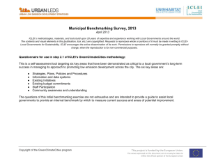 Municipal Benchmarking Survey, 2013