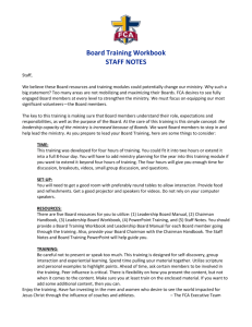 Board Training Workbook