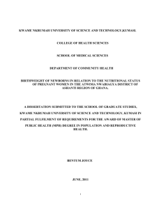Thesis - Kwame Nkrumah University of Science and Technology