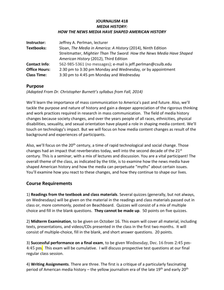 Syllabus - California State University, Long Beach